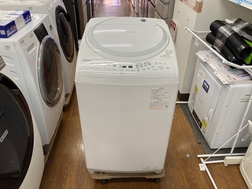 TOSHIBA 縦型洗濯乾燥機　8.0kg 4.5kg 2021年製　AW-8V9 【トレファク　川越店】
