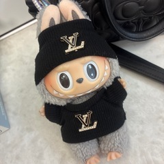 ラブブ マカロン Sesame Bean グレー らぶぶの画像