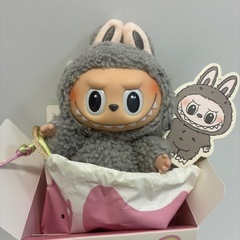 ラブブ マカロン Sesame Bean グレー らぶぶの画像