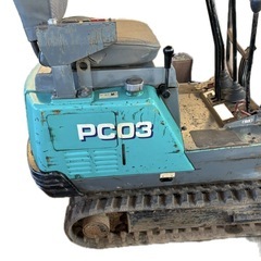 ミニユンボー　　コマツ　ＰＣ03の画像