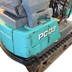 ミニユンボー　　コマツ　ＰＣ03の画像