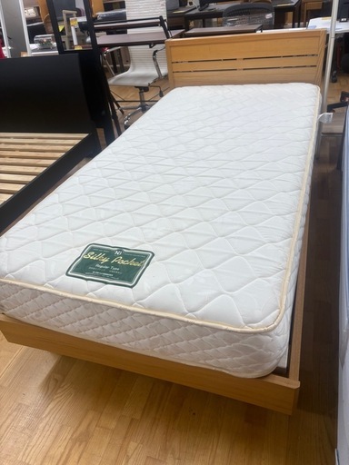 ジモティー特別価格? N1165★シングルベッド★ベッド幅1100mm