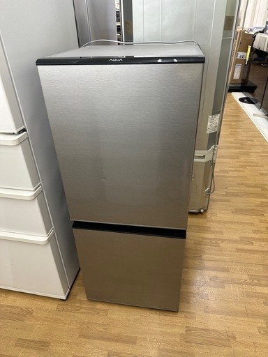 【ドリーム川西店御来店限定】☆ジモティー見たよ♪割引☆ ｱｸｱ 2ﾄﾞｱ冷蔵庫 AQR-J13M 126L 2022 動作確認／クリーニング済み 【99560000034249】