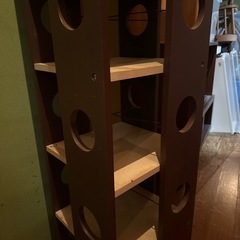 木製本棚の画像