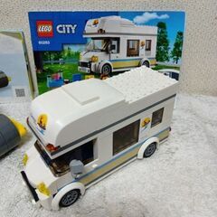 レゴブロック　キャンピングカー＆スチームローラーの画像