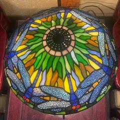 とんぼ◇４灯大型ステンドグラス ◇ティファニー風ランプ ◇ テーブルランプの画像