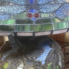 とんぼ◇４灯大型ステンドグラス ◇ティファニー風ランプ ◇ テーブルランプの画像