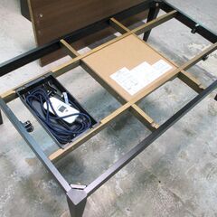 4人用 こたつ 座卓テーブル 4人掛け用テーブル 座卓こたつ 木目柄 横幅110㎝×縦幅65㎝×高さ38.5㎝ 配達可の画像