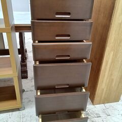 リユースのサカイ栃木店★ジモティ割あり★  チェスト ブラウン W36.5×D47×H100.5 クリーニング済み TC11491の画像