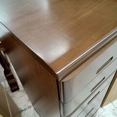 リユースのサカイ栃木店★ジモティ割あり★  チェスト ブラウン W36.5×D47×H100.5 クリーニング済み TC11491の画像