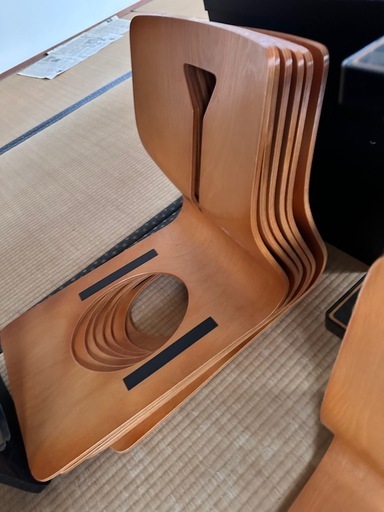 旅館　和風　テーブル　御座　6点ずつ　漆塗り