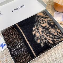 BURBERRY バーバリー ダブルフェイス マフラー チェック エッジング 両面の画像