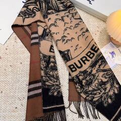 BURBERRY バーバリー ダブルフェイス マフラー チェック エッジング 両面の画像