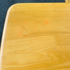 ダイニングテーブル3点セット　木製　140×80cmの画像