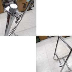 店舗什器 パネルスタンドとポスターグリップセット 傾斜タイプ シルバー パネルフレーム 苫小牧西店の画像