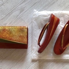 正絹振袖　帯　バッグ　草履　お貸ししますの画像