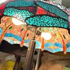 ステンドランプ ステンドグラス デコライト トンボ柄 ドラゴンフライの画像