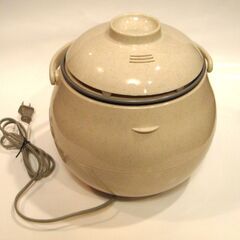 タイガー まる釜　ご飯も炊けるおかゆ鍋　中古の画像