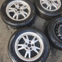 🉐🌈30プリウス タイヤホイール4本🌈転がしようにどうぞの画像