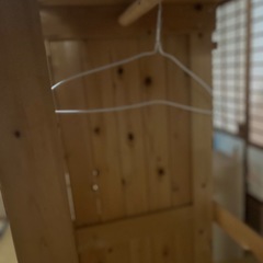 木製ラック　シェルフ　
ハンガーラック付き　DIY 手作り の画像