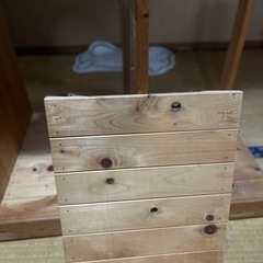 木製ラック　シェルフ　
ハンガーラック付き　DIY 手作り の画像