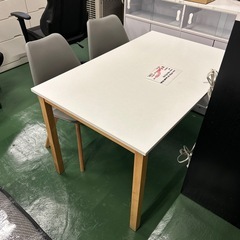 ダイニングテーブル3点セット1200x750x700の画像