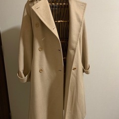 Max Mara 白タグ ベルト付　ロングコートの画像
