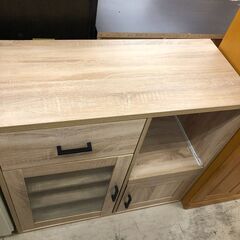 【ジャングルジャングル石津店】マナベインテリア　キッチンボード　76カウンターワゴン　ジオ　幅76㎝　収納家具 新生活 堺市 西区 堺区 石津の画像