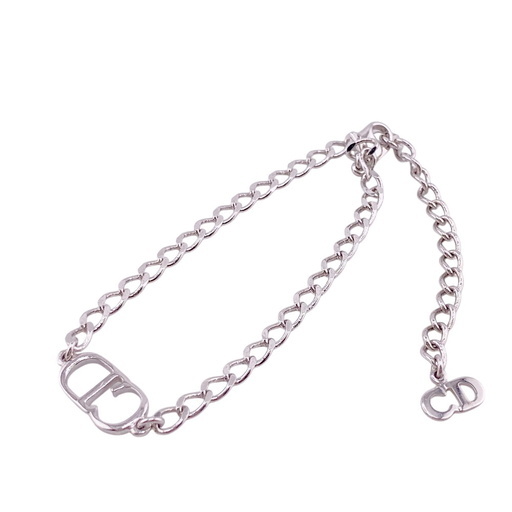 クリスチャンディオール Christian Dior ブレスレット CDロゴ シルバー