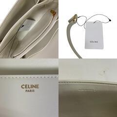セリーヌ CELINE ショルダーバッグ クラシックトリオンフ 斜め掛け 187363 ホワイトの画像