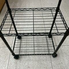 ★リユースのサカイ高崎店★TJ13257  スチールラック 黒 H71×D28.5×W44 クリーニング済みの画像