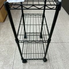 ★リユースのサカイ高崎店★TJ13257  スチールラック 黒 H71×D28.5×W44 クリーニング済みの画像