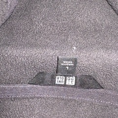  ユニクロ ブロックテック フリースパーカー  グレーLの画像