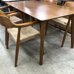 【ジャングルジャングル石津店】タンスのゲン　ダイニングセット　4人用セット　天然木　　堺市 西区 東区 北区 南区 堺区 石津の画像