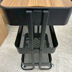 ★リユースのサカイ高崎店★TJ13258  ワゴン 黒茶 H78.5×D30.5×W41.5 クリーニング済みの画像