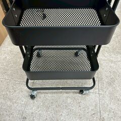 ★リユースのサカイ高崎店★TJ13258  ワゴン 黒茶 H78.5×D30.5×W41.5 クリーニング済みの画像