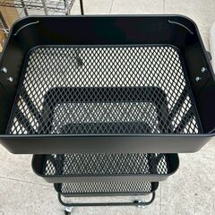 ★リユースのサカイ高崎店★TJ13258  ワゴン 黒茶 H78.5×D30.5×W41.5 クリーニング済みの画像