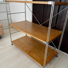 無印良品　ステンレスユニットシェルフオーク材の画像