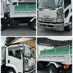 いすゞ　フォワード　ダンプ　4トン　群馬県　メッキ付　L ゲート　H27の画像