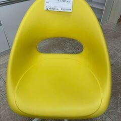 ★リユースのサカイ高崎店★TJ13260  椅子 黄色 H41.5×D43.5×W56.5 クリーニング済みの画像