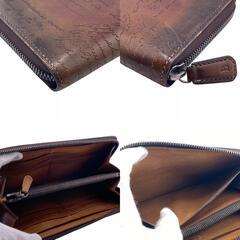 ベルルッティ Berluti 長財布 カリグラフィ ラウンドファスナー ブラウンの画像