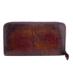 ベルルッティ Berluti 長財布 カリグラフィ ラウンドファスナー ブラウンの画像