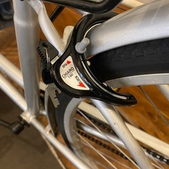 26インチ　ママチャリ　シルバーの画像