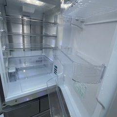 冷蔵庫シャープ2018年412L 5ドアガラス左右両方開き自動製氷機　仙台市内無料配達の画像