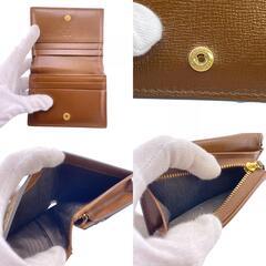 グッチ GUCCI 二つ折り財布 GGスプリーム ハートモチーフウォレット コンパクトウォレット 648848 ブラウンの画像