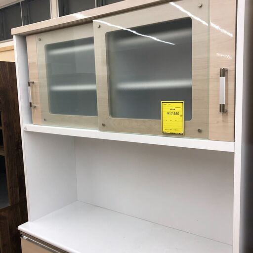 【ジャングルジャングル和歌山店】【Wa3250】食器棚　リユースショップ リサイクルショップ 中古家具 中古家電 中古自転車 古着 冷蔵庫 洗濯機 エアコン 電子レンジ テレビ オフィス家具 ヴィンテージ アンティーク 和歌山市 岩出市 海南市 岬町 和歌山 大阪