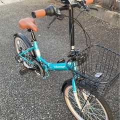 20インチ　折りたたみ自転車　美品　ギア付き　フォルクスワーゲンの画像
