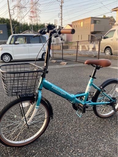 決まりました　20インチ　折りたたみ自転車　美品　ギア付き　フォルクスワーゲン