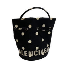 バレンシアガ BALENCIAGA ショルダーバッグ ウィールXS  2WAYバッグ ドローストリングバケット ブラックの画像
