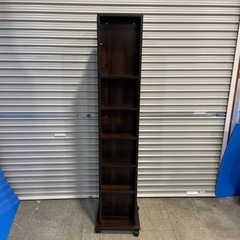 美品 姿見 収納棚付き キャスター付きの画像